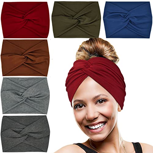 Bandas de cabeça largas de Yonuf for Women Bandas de cabeça de cabeça torcida extra grandes para os acessórios de