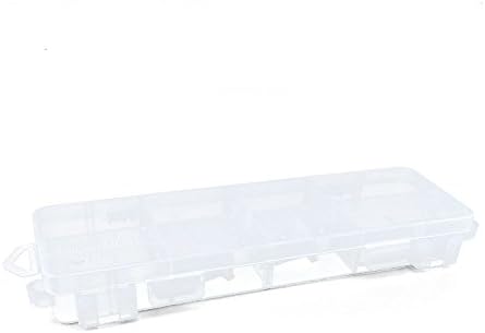 5 PCs Clear Beads Tackle Box Arts Crafts Tackle Storage Caixas de plástico Organizadores Contêineres Caso XX041