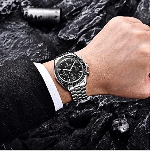 Haiqin Pagani Design Relógios masculinos MOVIMENTO JAPOMES DE quartzo Strapra de aço inoxidável Vestido casual casual Relógio Profissional