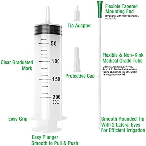 200 ml grande seringa plástica com tampa de tubulação para chutes de gelatina líquida Artesanato de brilho labial oral