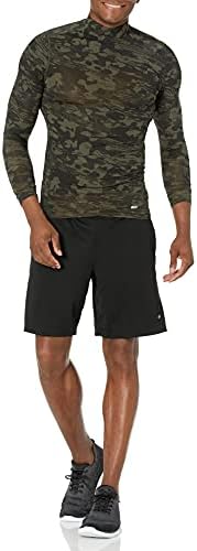 Essentials Men's Control Tech Mock Neck Sleeve camisa longa