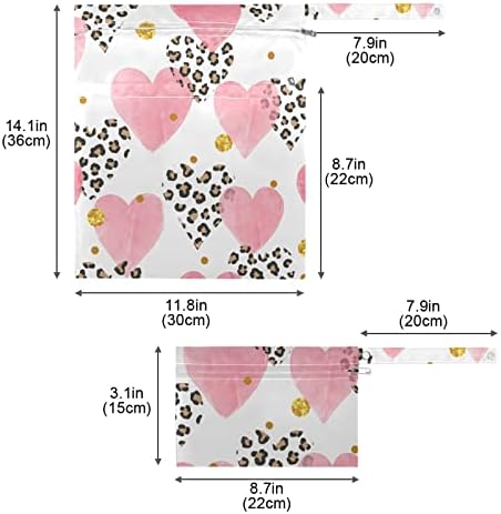 ZZXXB PRIMEIRA DE LEOPARDA AMOR CORAÇÃO SACO DE PASSO MOLHADO PROUCIMENTO DE CORAÇÃO SACO DE FAFORTH METURA DO PODO