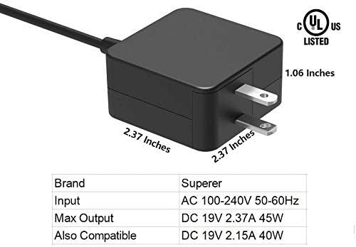 Substituição do carregador AC Superer para Acer Swift 1 SF113-31 SF114-31 SF114-32 N17W6 N17P2 N15V2 N16P5 N17P3 N17W7 N17W3 N18P2