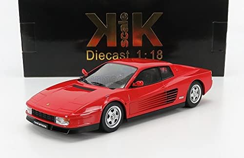 Modelo de escala da KK Scale compatível com Ferrari Testarossa 1986 Vermelho 1:18 KKDC180511