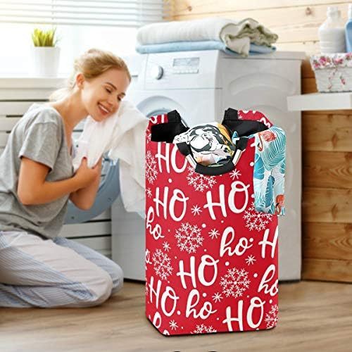 Lavanderia cesto de natal snowflake saco de cestas de cesto de lavanderia, cesto de roupa dobrável, bolsa dobrável para caixas