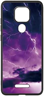 Caixa de telefone Futanwei para Ans Artia com protetor de tela de vidro | Ans Case Artia com protetor de tela | Padrão nublado do céu da tempestade de raios | Ajuste slim | Estojo de telefone Premium Soft TPU