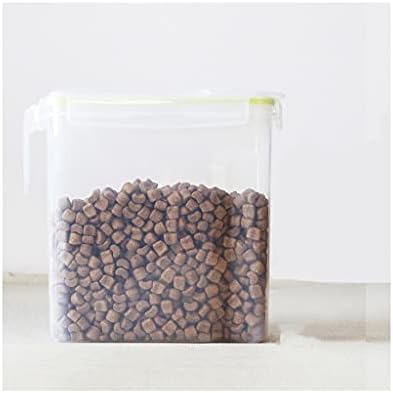 MGJM Seled Pet Food Storage Container, base transparente com escala, adequada para armazenamento de alimentos para animais de