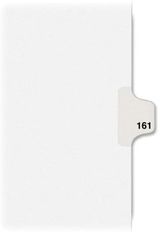 Avery Individual Legal Exhibit Divishers, Style, 158, guia lateral, 8-1/2 x 11, 25 Conjunto/pacote