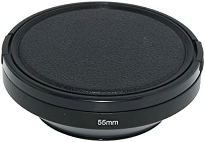 Capuz da lente Sioti 55mm, tratamento fosco dentro, material de alumínio, compatível com todas as lentes da câmera S/c/n/f/o/p
