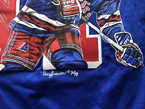 Mark Messier autografou Jersey New York Rangers Steiner pintado à mão