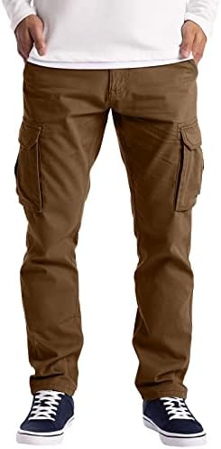 Calça casual de miashui calça homem outono calça de verão calça calças de calças casuais heters multi bolso