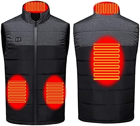 Jaqueta aquecida de colete para homens Mulheres aquecimento elétrico Gilet USB Charge Roupa Quente