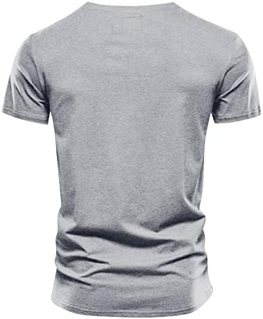 Men Slim Fit Bouse Tees de verão Casual Cor sólida 2023 Moda T camisetas