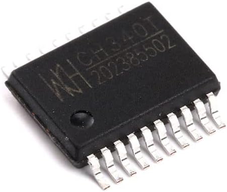 Jessinie 5pcs CH340T CH340 IC SSOP20 USB para adaptador serial chip IC SMD CH340 SMD CH340T CHIP SERIAL USB para