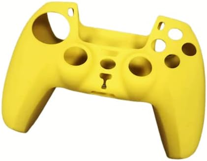 PS4 Grip Silicone Case, PS4 Slim Grip Case, Game Grip Silicone Case, amarelo, 1 peça. Adequado para consoles de jogos
