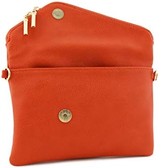 FashionPuzzle Envelope Wristlet Clutch Crossbody Bag com correia