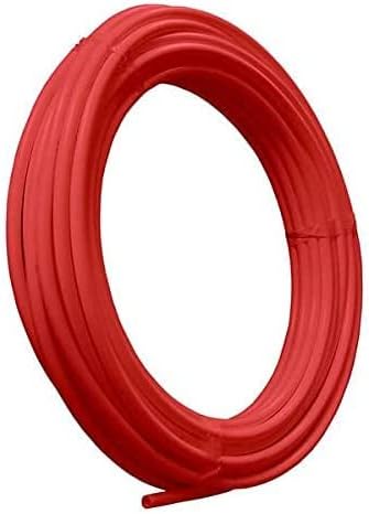Tubulação pex 1/2, tubo flexível, para farpado, acessórios para push, bobina de encanamento de água potável com comprimento personalizado de 40 pés de vermelho