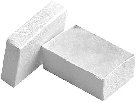 100 caixas cheias de algodão, 2 5/8 x 1 3/4 x 1 , tamanho branco 21