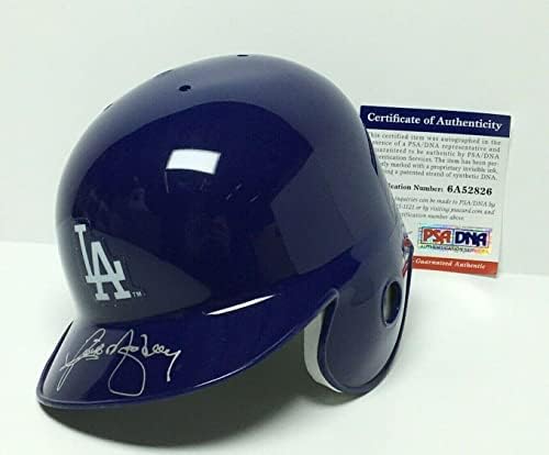 Rick Segunda -feira assinou Los Angeles Dodgers Mini -Helmet PSA 6A52826 - Mini capacetes MLB autografados