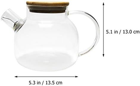 Conjunto de chá japonês Conjunto de chá japonês Kettle Kettle de vidro de vidro Belém fogão de folhas soltas Folhas de chá florescendo