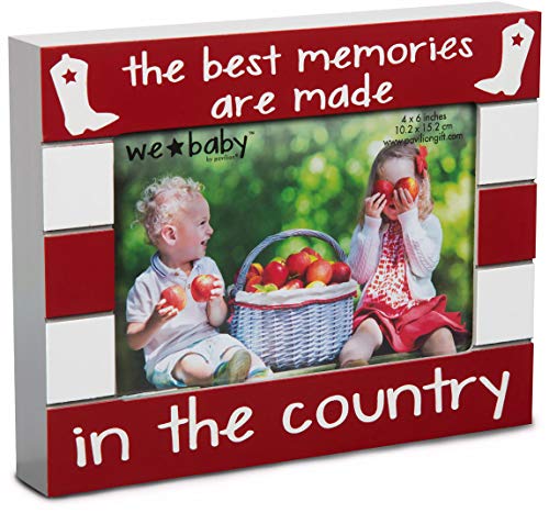 Pavilion Gift Company We Baby As melhores lembranças são feitas na moldura do país, vermelho, 6 x 4