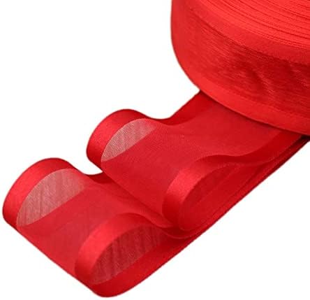 40mm White Soft Organza Ribbon Broadside Gift Decoration Ribbons Conjunto de fita para embalagem de pacote de presentes, artesanato,