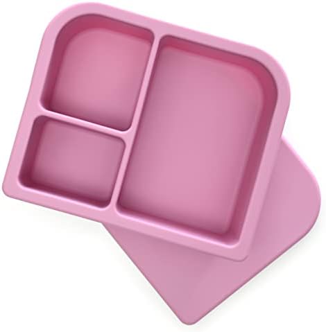 Lunch Primastella Unbreakable Silicone Lanch para crianças e adultos - Box Bento dividido