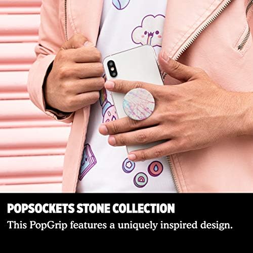 Popsockets POPGRIP: Suporte de telefone e suporte de telefone, capa dobrável, swappable, granito Aurora