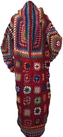 Estilo nacional de casaco de lã nepalês Cardigã de crochê de crochê real de crochê real