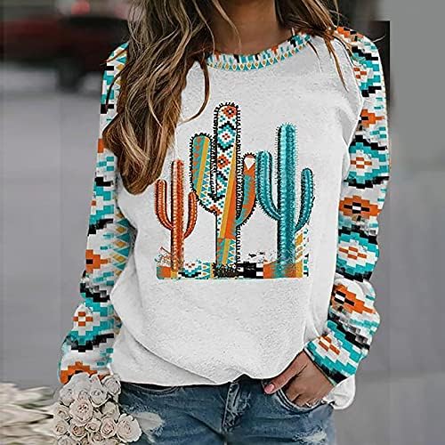 Pullovers de acampamento de prdecexlu Lady Lady Extrang Long Fall Fall elegante moletom de moletom com gola longa de gola