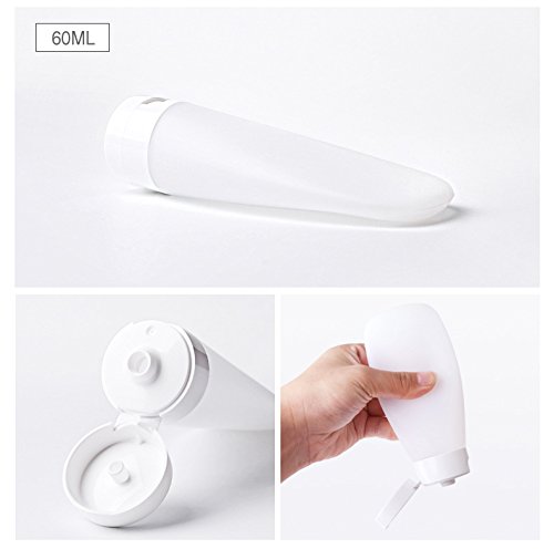 MEOLY 10pcs embalados garrafa de viagem vazia Bottle portátil Soft Recarretável Recipiente de higieness cosméticos para