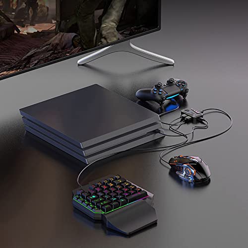 LICHIFIT 7 em 1 Teclado e adaptador de mouse kits de conversor de videogame para Xbox ps4 ps5 acessórios de jogo