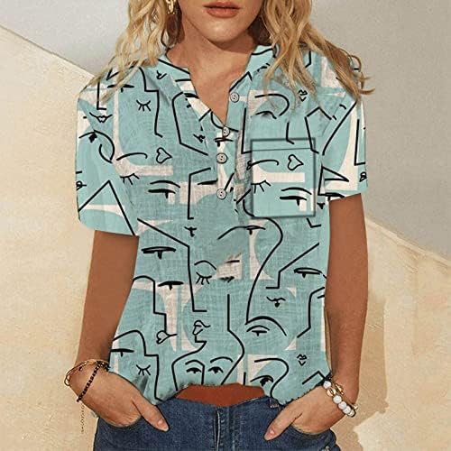 Blusas de tamanho grande feminino botões de deco