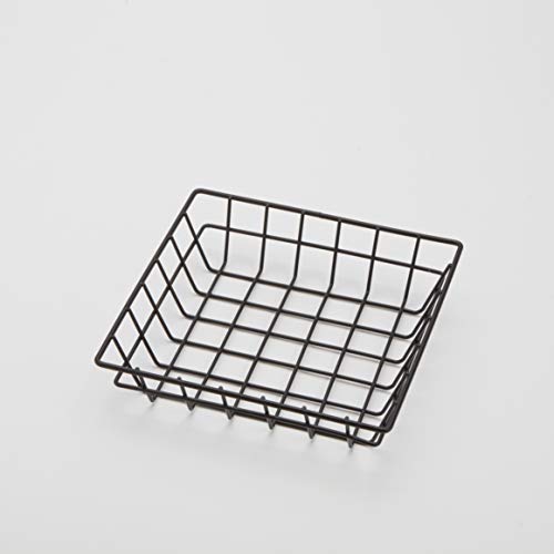American Metalcraft SQGB6 Square Wire Grid Basket, preto, 6 polegadas