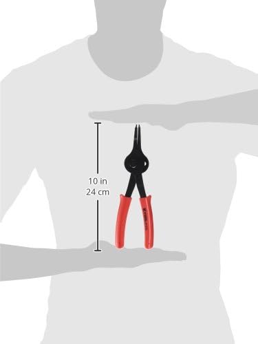 K Tool International Straight Dip Snap Ring Riers; Interna e externa, Grip de vinil, 9 de comprimento, 09 Dica reta; KTI55123