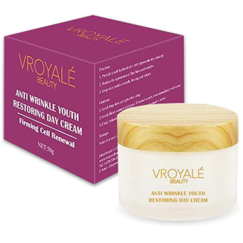 Vroyalè Anti Wrinkle Face Cream - 50g Anti envelhecimento da juventude Creme de dia - Retor de rugas Rápida Hidratante
