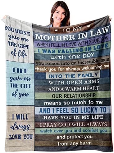Presente de Mãe Mãe Mãe de Mosse da Filha da Filha, Jogue Presentes Blanket para Mãe Sogra Presente para Aniversário do