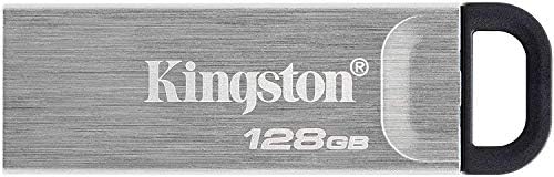 Kingston 128 GB Datatraveler Kyson USB 3.2 Flash Drive 200MB/s Alta velocidade USB para um pacote de computador com 1 Alty, exceto Stromboli, cordão