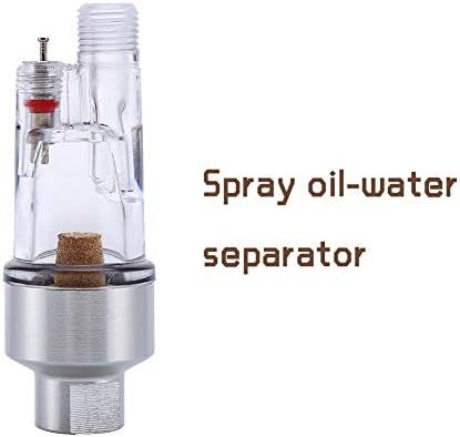 Airbrush In-line Mini Filtro de Ar, Airbrush Hiterture Trap Oil-Water Separator com fios femininos de 1/8 de polegada para aerógrafos