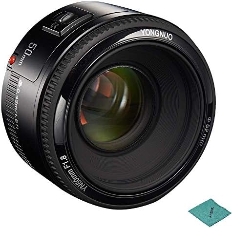 Yongnuo yn50mm f1.8 lente principal padrão de grande abertura de foco de foco de abertura compatível com câmera canon ef ef monte rebeld dslr camera