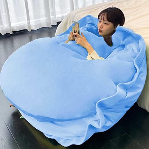Traje de animal de boneca de grandes dimensões Lcyz, traje de animal de pelúcia de tartaruga, travesseiro de almofada decorativa de vestido engraçado para almofada de chão para cama de sofá, azul-160cm/64in