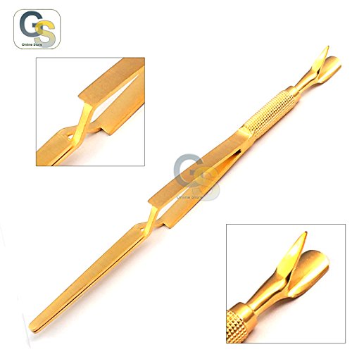 G.S Cuticle Pusher - Limpador - Ferramenta de beliscando cor de ouro completo