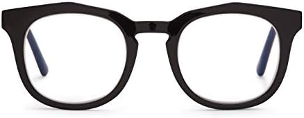 Diff Reading Glasses Bloqueio de luz azul, leitores leves de grandes dimensões Rowan complementa os óculos para homens e mulheres