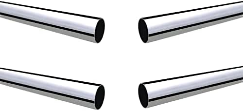 Tubo redondo de aço inoxidável Tubo de tubulação od 16mm parede de 1,5 mm de comprimento 2000 mm, 0,63 x 0,06 x 78,74 de comprimento, 4 pacote 304 SS Tubulação redonda de 1,5 mm de espessura de espessura acabada de bopaodao