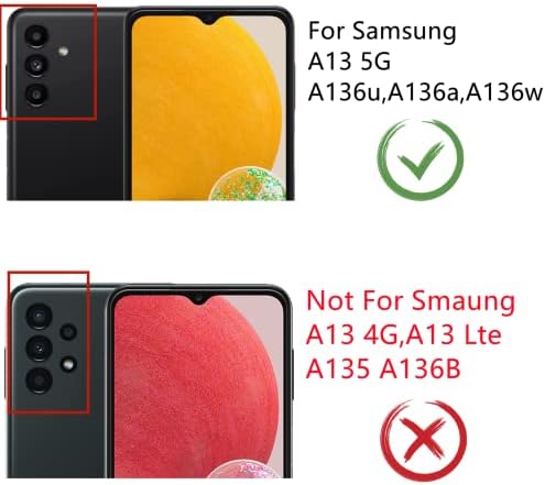Para Samsung Galaxy A13 5G Substituição de tela com quadro para o kit de substituição da tela A13 A136U S136DL A136A A136W Digitalizador
