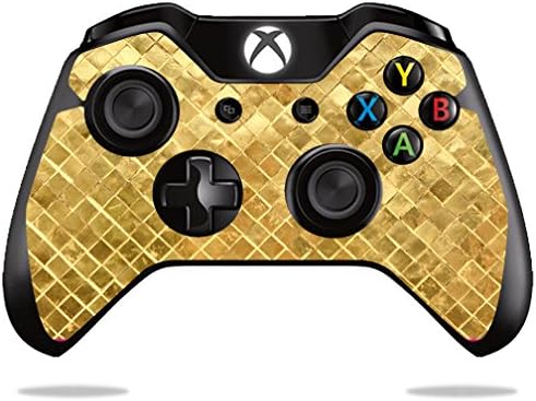 MightySkins Skin Compatível com o controlador Microsoft Xbox One ou One S - ladrilhos de ouro | Tampa de vinil protetora,