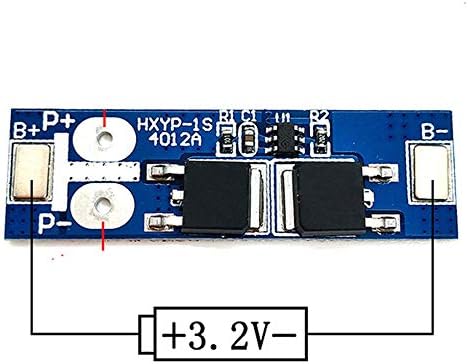 5pcs 1s 12a 3,2V 3,6V LifePO4 Life 18650 Carregador de bateria BMS Protection PCB Board