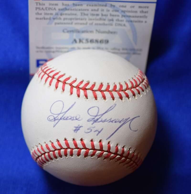 Goose Gossage PSA DNA CoA Autograph American League Oal assinado Baseball 1