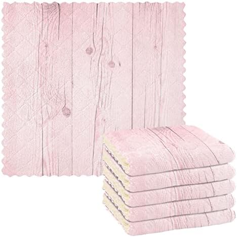 Cataku Pink Cream Wooden Kitchen Disus