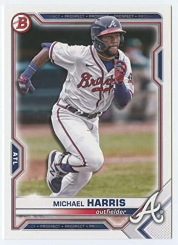 2021 Bowman Draft #BD-86 Michael Harris RC Rookie Atlanta Braves MLB Baseball Trading Card
